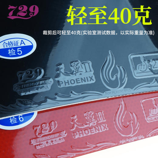 友谊729 天翼II套胶 乒乓球拍胶皮反胶 商品图1