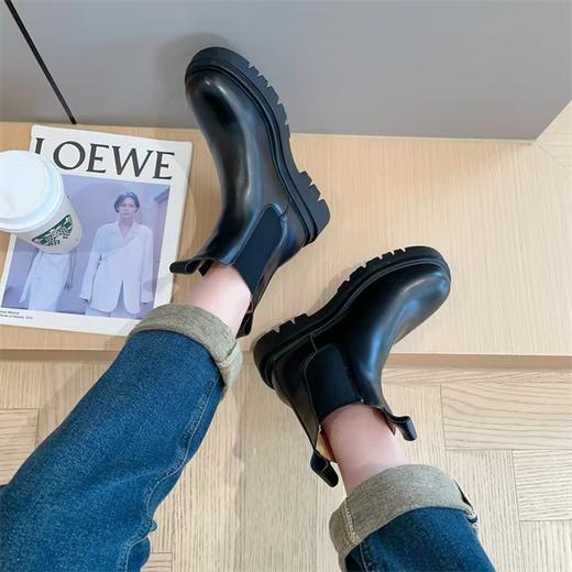 头层牛皮切尔西靴子百搭常青款 商品图3