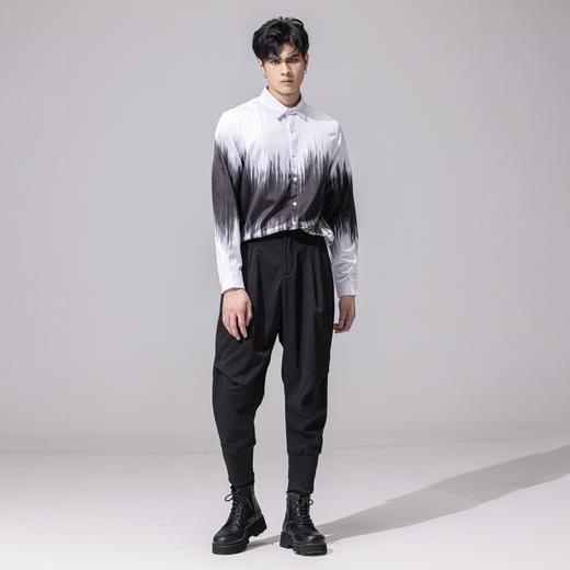 PINLI品立冬装新款男加绒加厚束脚裤纯色休闲长裤小脚哈伦裤潮牌B241217063 商品图3