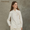 Famecoco范可儿长袖棉胺衬衫基础百搭刺绣气质衬衣FAC6BH003 商品缩略图3