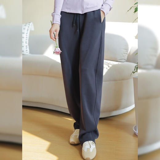 女士卫裤兰精莫代尔春秋款韩版显瘦裤子肉感中空保暖蓄热香蕉裤 商品图0