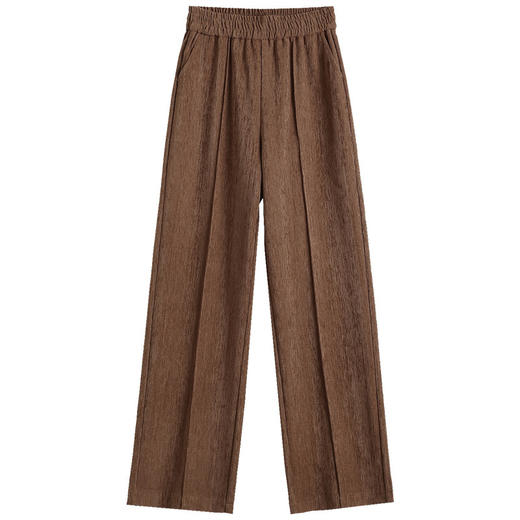 雀说安哥拉红灯芯绒垂感阔腿裤新款时尚洋气高腰直筒休闲裤AL2390 商品图4