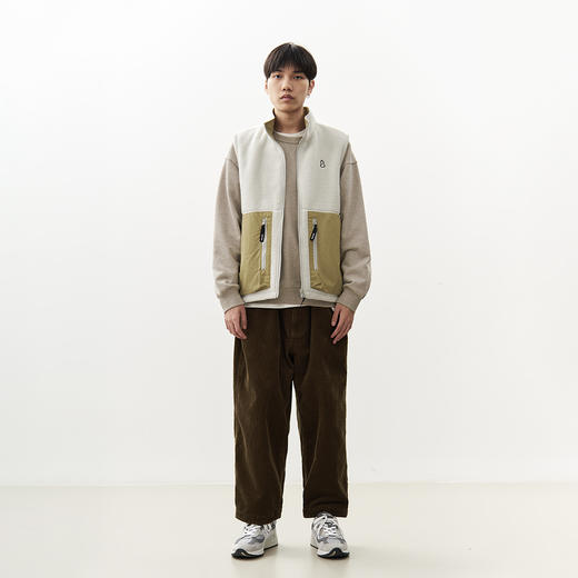 吃茶去chichaqu24秋冬双面穿抓绒马甲山系高领摇粒绒户外保暖男女 商品图1