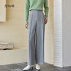 【商场同款】CNT4071“格雷灰糯米裤” 宽直筒裤 前中立体线设计视觉显瘦 后松紧腰轻松舒适 拉绒雪尼尔弹力面料 不紧绷易打理 商品缩略图2
