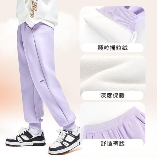 男女童加绒保暖夹裤冬季新款安奈儿童装EM446527 商品图6
