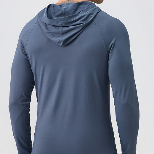 跃牌【欲动春风】男装系列 男士秋冬运动卫衣连帽修身跑步训练长袖31518 商品图1