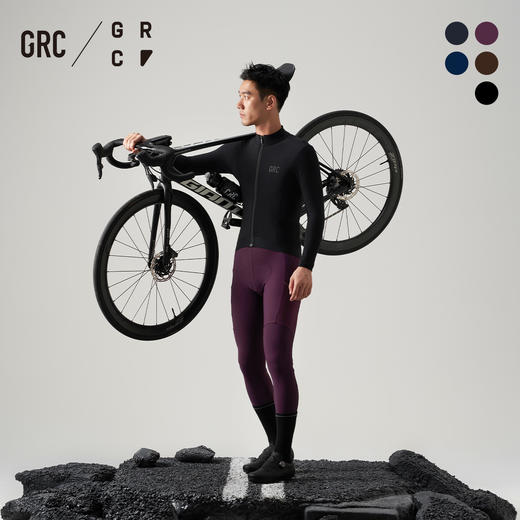 GRC桀骜无尽男士秋冬新款TECH系列抓绒保暖反光骑行无背带长裤 商品图5