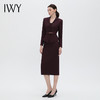IWY/安可拉红西装套裙沉稳大气女神范V 领设计柔美气质收腰设计曲线女神职业装C14336+S14106 商品缩略图4