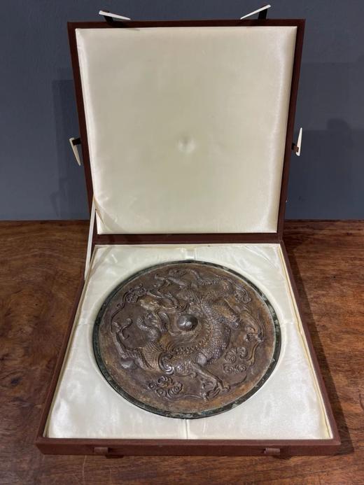 银背凸雕云龙纹大青铜镜，顺丰包邮 商品图2