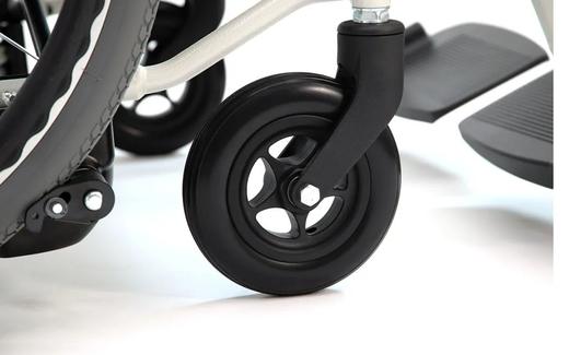 康复系列【日本MIKI三贵电动轮椅车】站立刹车系统轻便万向前轮老年人代步车灵活四轮可拆卸外座背垫 商品图2