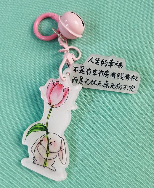 小林漫画   亚克力 马卡龙 治愈 多色系 钥匙扣挂件  铃铛挂件 商品图11