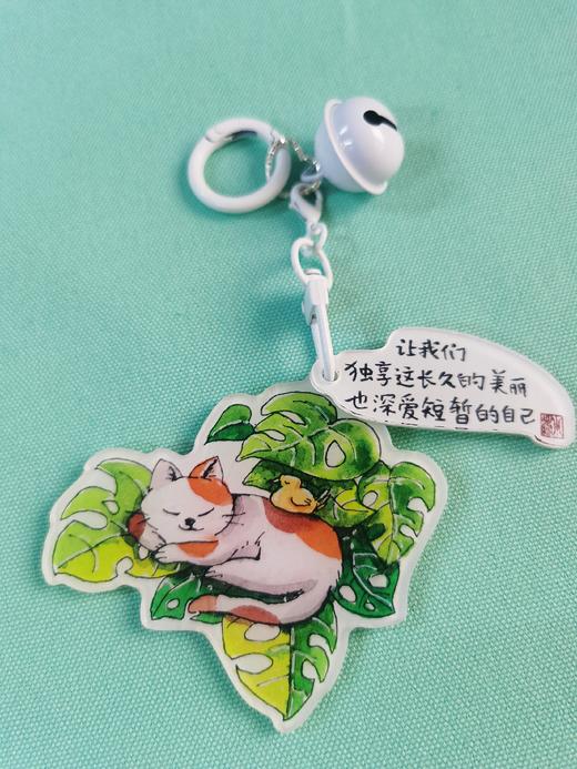 小林漫画   亚克力 马卡龙 治愈 多色系 钥匙扣挂件  铃铛挂件 商品图8