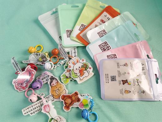 小林漫画   亚克力 马卡龙 治愈 多色系 钥匙扣挂件  铃铛挂件 商品图12