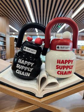 😍拎着走的保温杯⏰有了它一天喝两升水‼~可爱到可以当摆件‼觅贝思 双饮拎拎壶保温杯