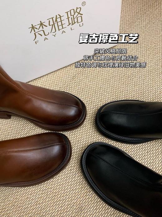 💕显高显瘦 🎈专治各种腿型不直🦵秋冬必入短靴【梵雅璐复古真皮短靴】✨复古文艺感满满 🍃不仅有颜值还足够☺️舒适过十年还是基础百搭单品🌵 商品图1