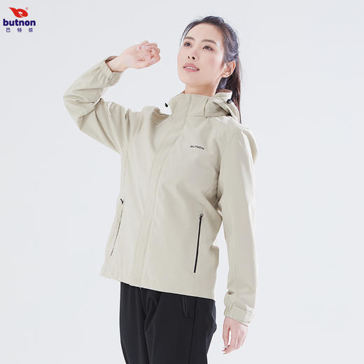 巴特侬女子梭织外套运动风衣防泼水双层W4602 商品图4