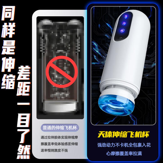 【视频展示】久爱 天梯伸缩旋转飞机杯 商品图5