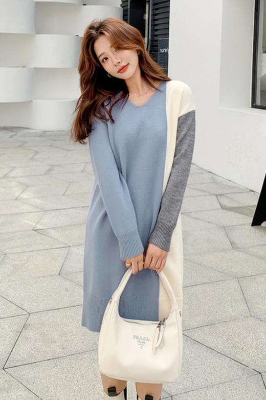 Other Mix 拼接撞色连衣裙 10760 商品图4