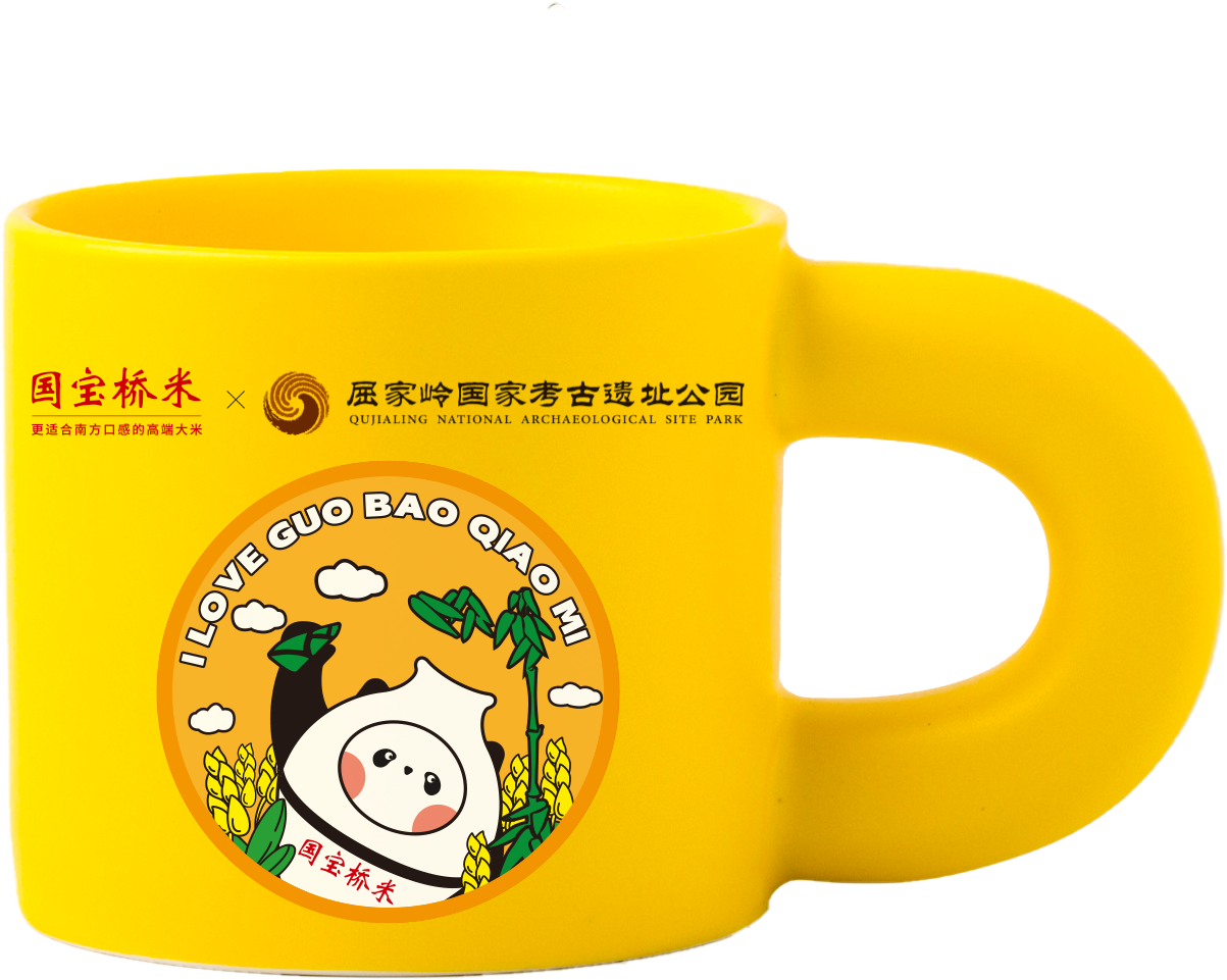 国宝桥米&屈家岭国家考古遗址公园联名款马克杯