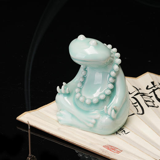 省大师雷慧仙出品修行蛙茶宠摆件 商品图3