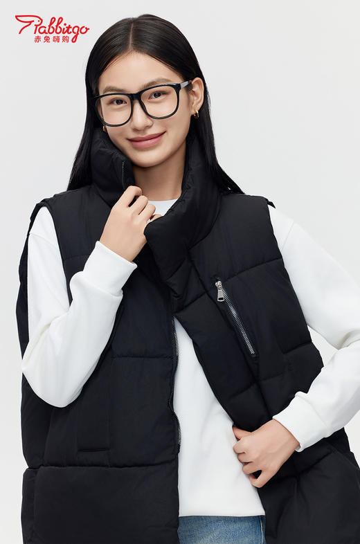 秋冬2024新款马甲女立领棉服加厚坎肩背心保暖马夹外套潮 商品图5