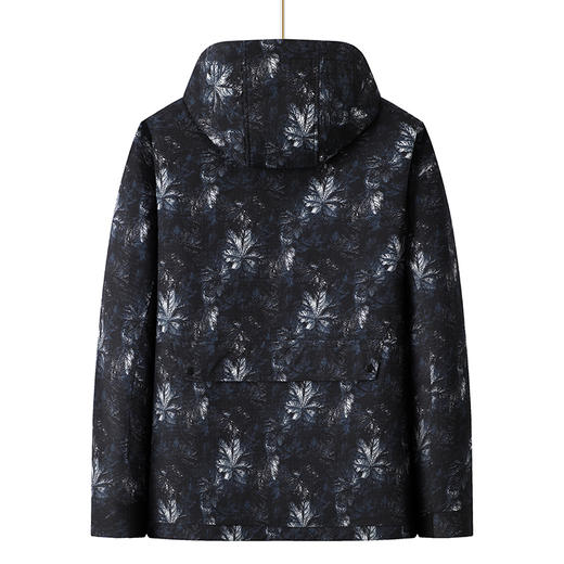 【特大码】【新款DPX】大依优型大码潮款迷彩工装连帽羽绒服鸭绒外套休闲胖子大码男休闲宽松加肥加大上衣 商品图2