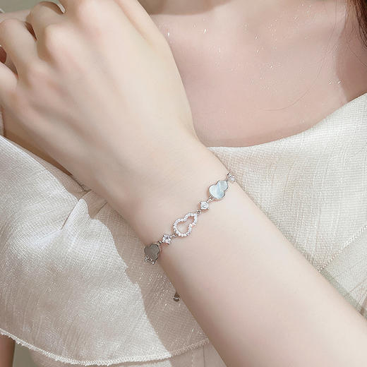 【微镶葫芦】纯银葫芦贝母手链【JHY-A001180B】 商品图2