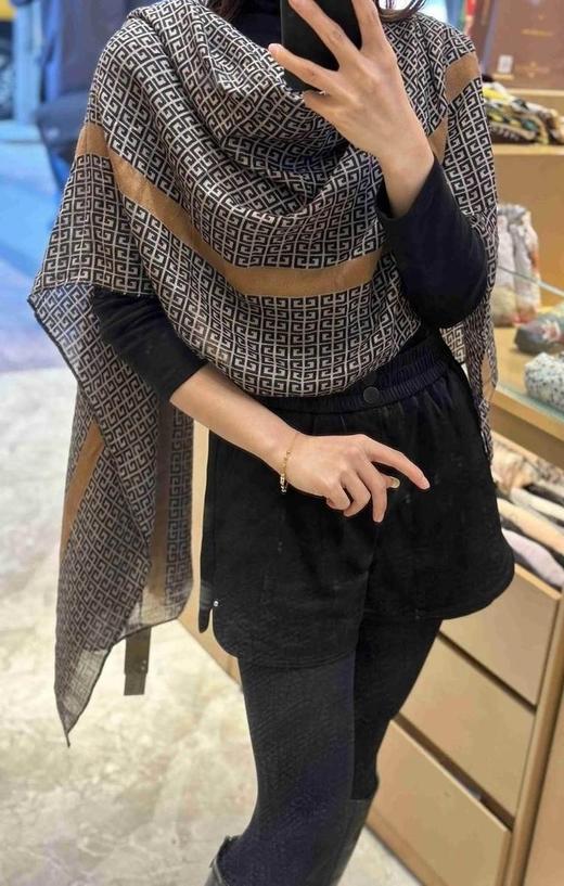 优品堂【花影摇曳】围巾、薄披肩、空调巾三用长巾 商品图14