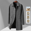 【新款DAB】大依优型大码男装羊毛呢双面呢大衣大衣外套手工呢子中长款胖子休闲男士 商品缩略图0