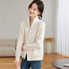 CC-JDS-8905秋冬毛衣外套女2024厚款小个子宽松慵懒风拉链针织开衫上衣女外穿 商品缩略图3