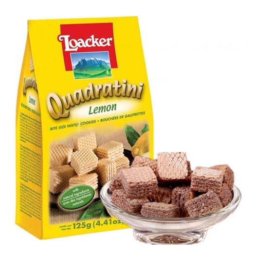 莱家 柠檬味粒粒装威化饼干 125g/袋 商品图0