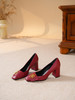 豪麟名鞋LORIBLU女鞋皮鞋羊皮革LR94P红色 商品缩略图3