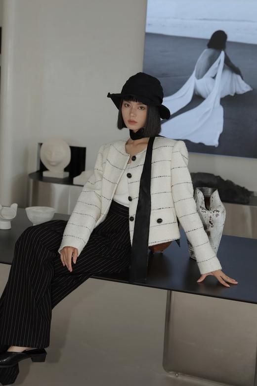 LNNNS 法式小香风条纹外套 17528 商品图1