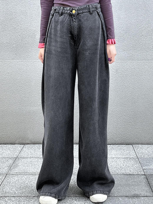 TYNVIE 水洗直筒牛仔裤 商品图4