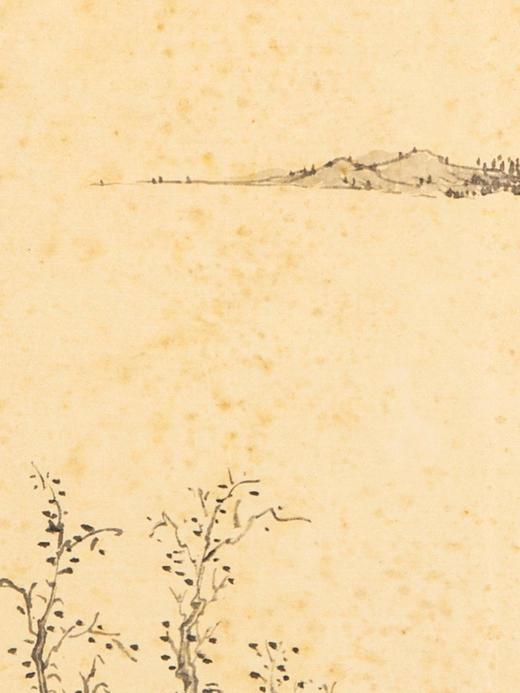 蒙晓羽山水《渔翁山水图》32*19.5㎝ 商品图3