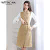 未风西装领显瘦连衣裙女秋2024秋季新款时尚气质职业拼接长袖裙子 商品缩略图2