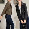 时尚洋气时髦休闲中长皮衣外套CLYZ2460A 商品缩略图1