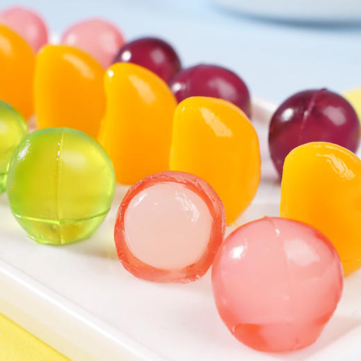 【Q弹有嚼劲！水果剥皮软糖】六款果味HOLD住你的味蕾，0脂的甜蜜，嚼得到的果味，更健康的选择，让你不受热量的束缚，网红3D软糖，水果软糖休闲解压零食L 商品图2