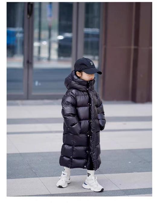 儿童长款黑金羽绒服 3倍蓬感 黑科技蓄热羽绒服 商品图5