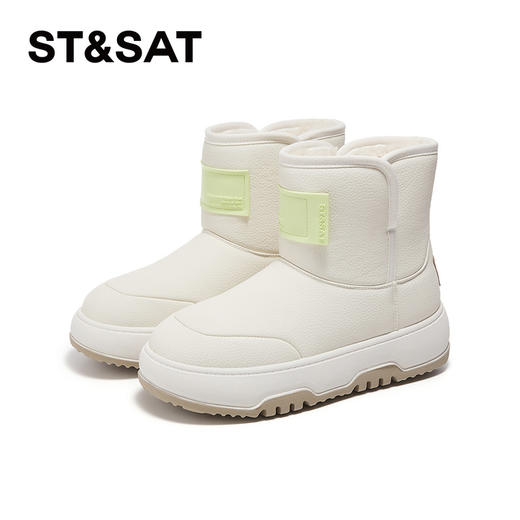 星期六时尚简约百搭厚绒保暖雪地靴SS341181IJ 商品图8