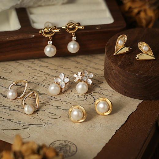 【没打耳洞也能美，买2件或耳夹套装送项链】Manreya玛芮雅淡水珍珠耳夹耳钉合集丨无耳洞星人福利，淡水珍珠 商品图12