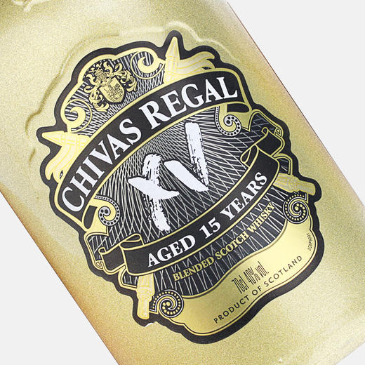 芝华士（Chivas Regal）15年 调配苏格兰威士忌XV鎏金版 原装进口洋酒 商品图2