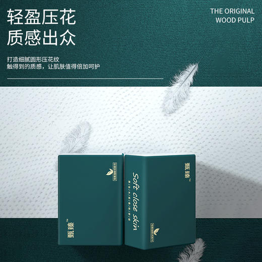 【限时抢❗️29.9秒40包🔥抽取式面巾纸】原生木浆，柔软触感，亲如肌肤，轻盈压花，质感出众！小包家用抽纸纸巾木浆餐巾纸卫生纸擦手面巾纸箱装纸抽直播引流品 商品图2