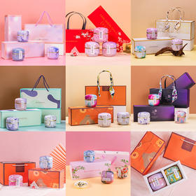 节日茶叶礼品罐装玫瑰红糖姜茶茉莉绿茶花茶伴手礼礼盒批发