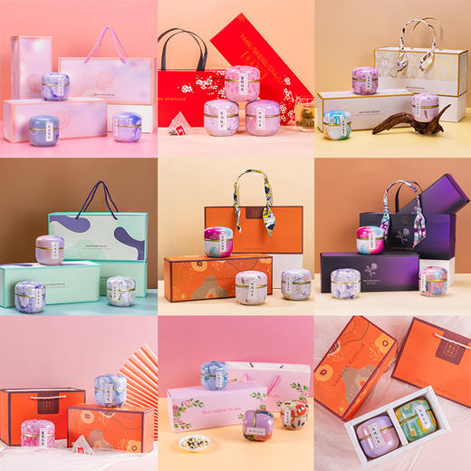 节日茶叶礼品罐装玫瑰红糖姜茶茉莉绿茶花茶伴手礼礼盒公司年会礼品创意礼品送长辈 商品图3