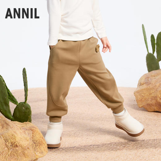 女童海岛绒慢跑裤冬季新款安奈儿童装实体店同款XG446746 商品图2