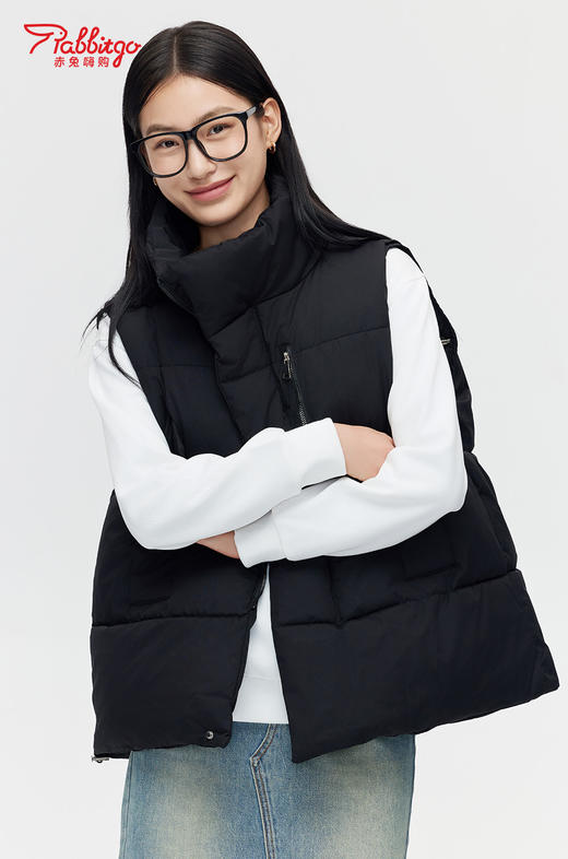 秋冬2024新款马甲女立领棉服加厚坎肩背心保暖马夹外套潮 商品图6