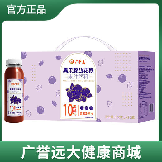 黑果腺肋花楸果汁饮料300mL×10瓶 效期至25年9月7日 商品图0