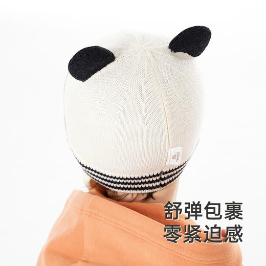 英氏【松鼠护耳帽】儿童帽子毛线护耳帽宝宝可爱针织帽保暖帽 商品图4