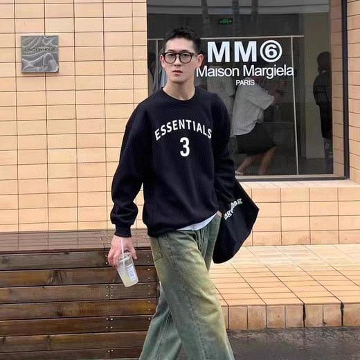 秋季款高街潮牌FOG复线系列数字3印花款圆领卫衣  空气层科技面料 商品图1